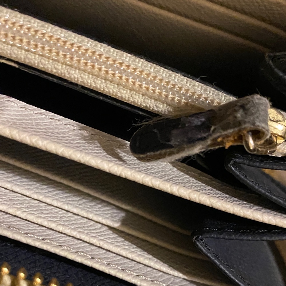 Coach Two-Tone Blue and Cream Wallet - Picture 5 of 5